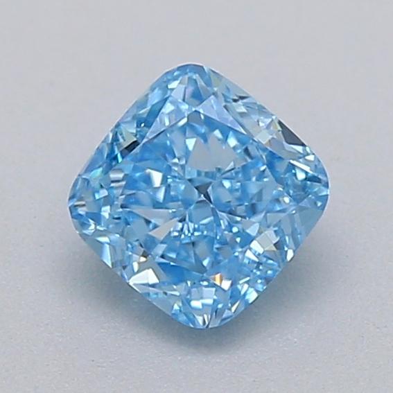 0.33 Ct. Fancy Vivid  Blue Cushion Lab Grown Diamond