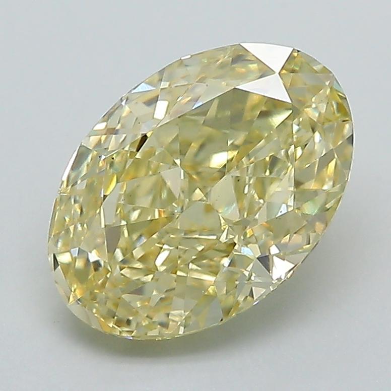 2.22 Ct. Fancy Intense Yellow Oval Lab Grown Diamond