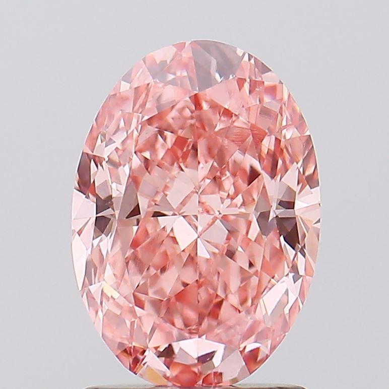 1.51 Ct. Fancy Vivid Pink Oval Lab Grown Diamond