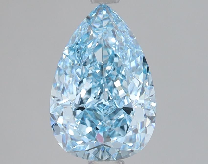 1.53 Ct. Fancy Vivid Blue Pear Lab Grown Diamond