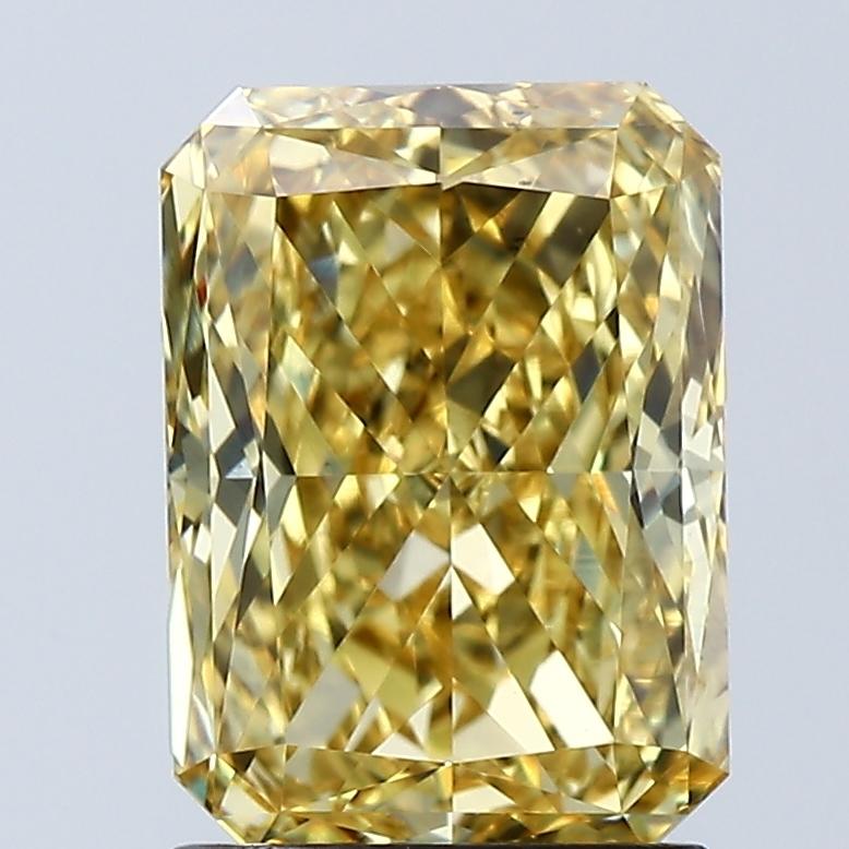 2.08 Ct. Fancy Vivid Yellow Radiant Lab Grown Diamond