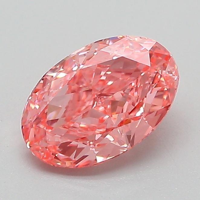 1.09 Ct. Fancy Vivid Pink Oval Lab Grown Diamond