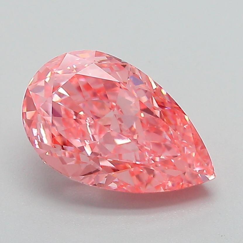 2.01 Ct. Fancy Vivid Pink Pear Lab Grown Diamond