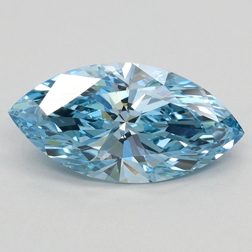 1.12 Ct. Fancy Vivid Blue Marquise Lab Grown Diamond