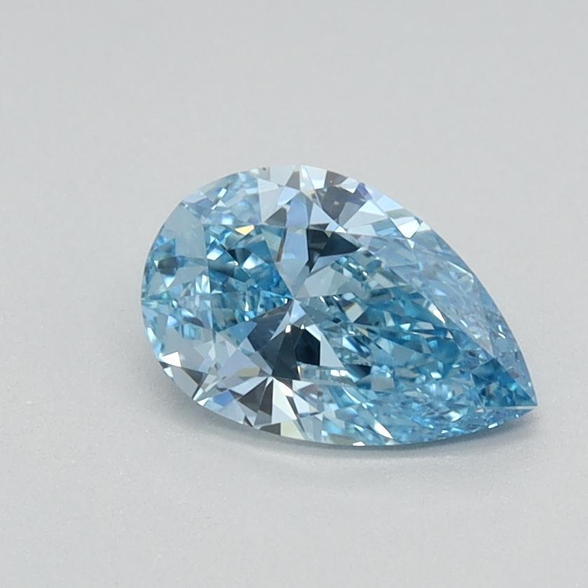 0.55 Ct. Fancy Intense Blue Pear Lab Grown Diamond