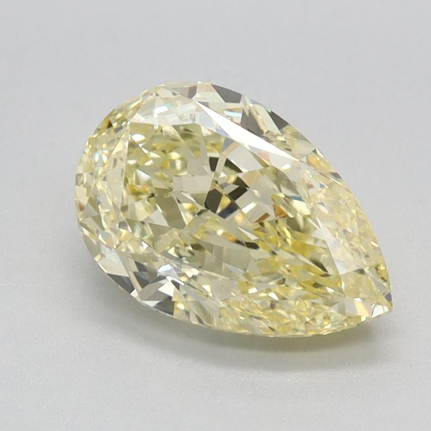 1.63 Ct. Fancy Intense Yellow Pear Lab Grown Diamond
