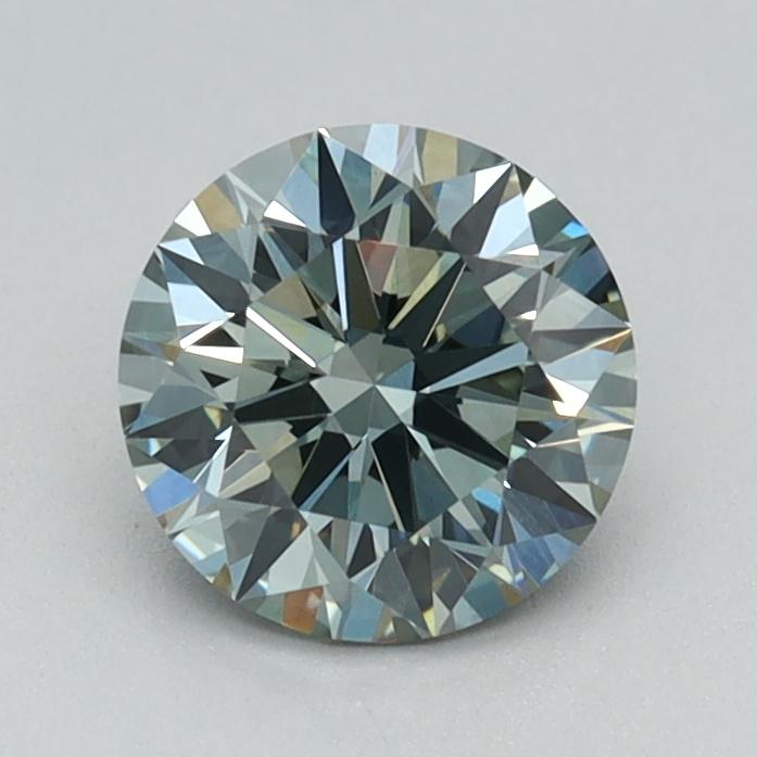 0.79 Ct. Fancy Intense Green Round Lab Grown Diamond