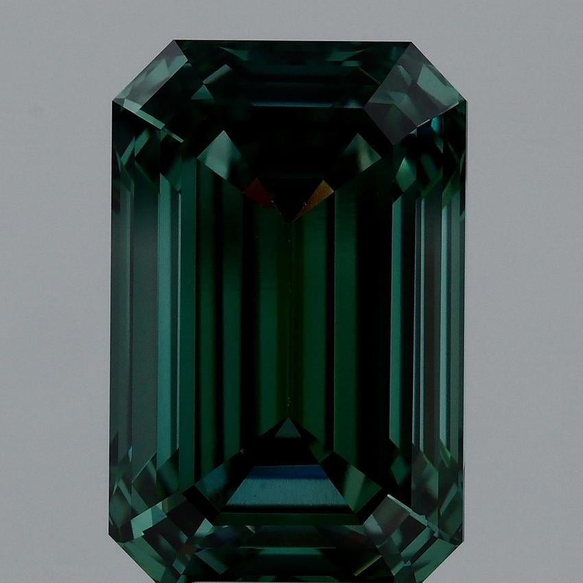8.00 Ct. Fancy Vivid Green Emerald Lab Grown Diamond