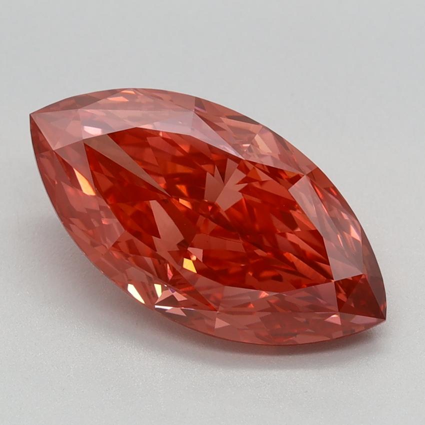 3.09 Ct. Fancy Vivid Pink Marquise Lab Grown Diamond