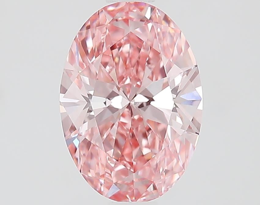 1.10 Ct. Fancy Vivid Pink Oval Lab Grown Diamond