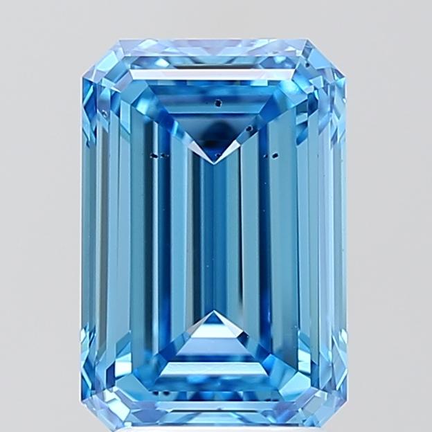 2.99 Ct. Fancy Vivid Blue Emerald Lab Grown Diamond