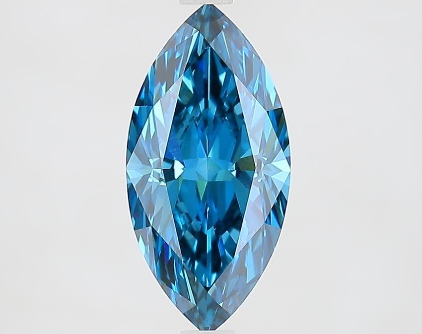 2.01 Ct. Fancy Vivid Blue Marquise Lab Grown Diamond