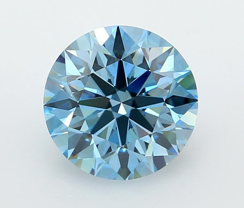 2.52 Ct. Fancy Vivid  Blue Round Lab Grown Diamond