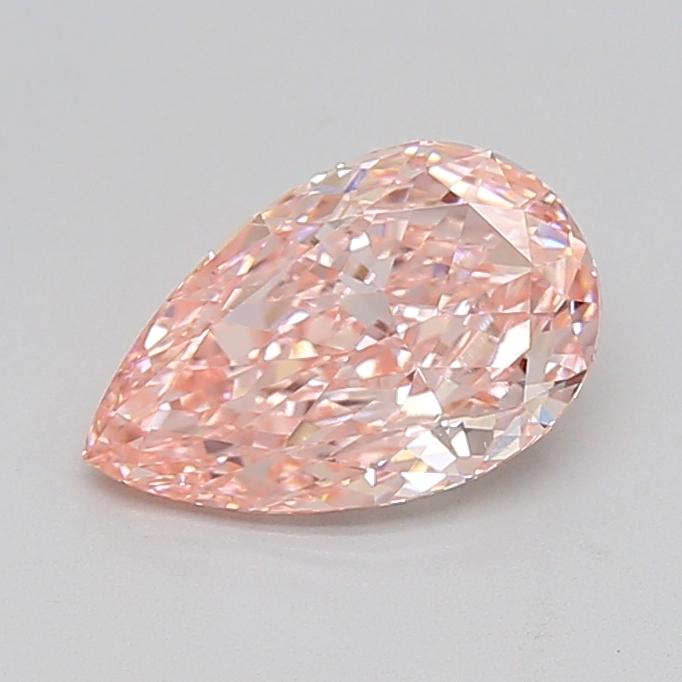 1.54 Ct. Fancy Vivid  Pink Pear Lab Grown Diamond