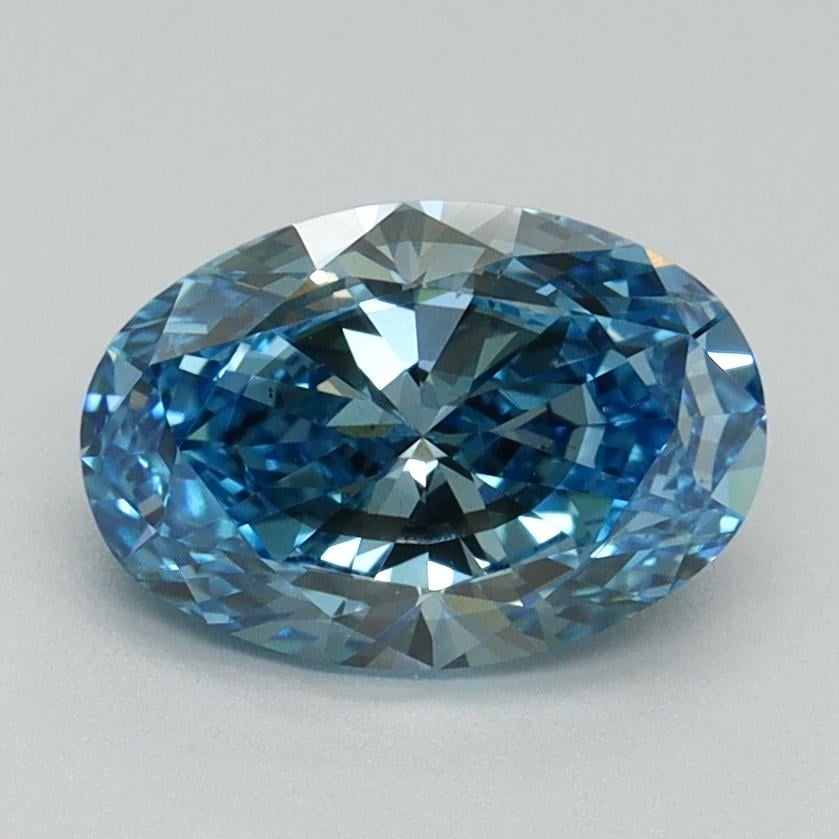 1.50 Ct. Fancy Vivid Blue Oval Lab Grown Diamond