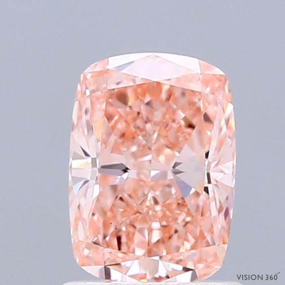 1.01 Ct. Fancy Intense  Pink Cushion Lab Grown Diamond
