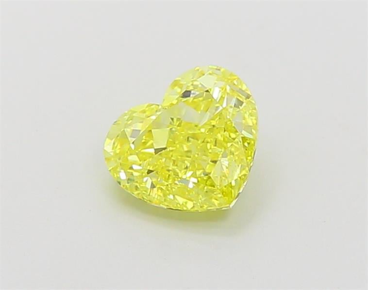 1.07 Ct. Fancy Vivid Yellow Heart Lab Grown Diamond