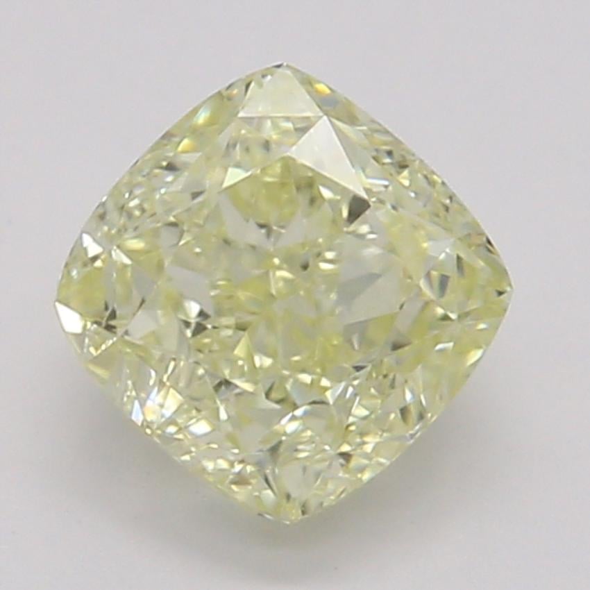 0.61 Ct. Fancy Light Yellow Cushion Diamond