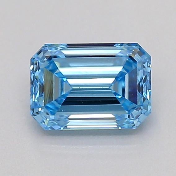 0.33 Ct. Fancy Vivid  Blue Emerald Lab Grown Diamond