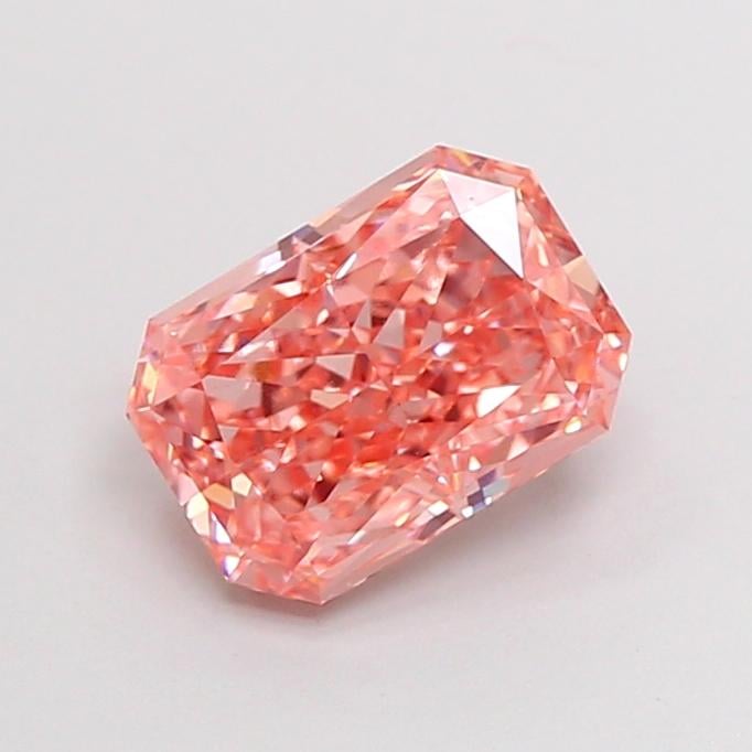 1.61 Ct. Fancy Vivid  Pink Radiant Lab Grown Diamond