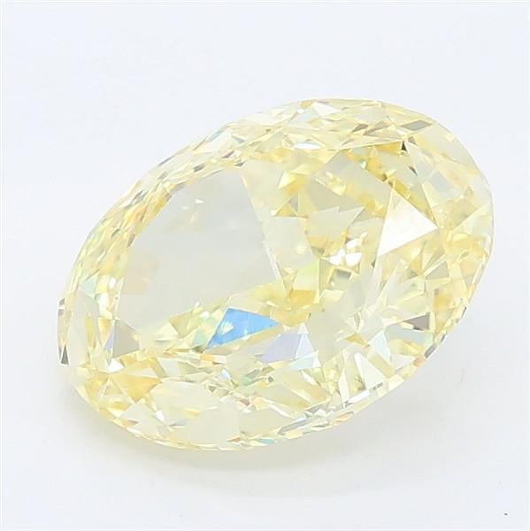 2.60 Ct. Fancy Intense Yellow Oval Lab Grown Diamond