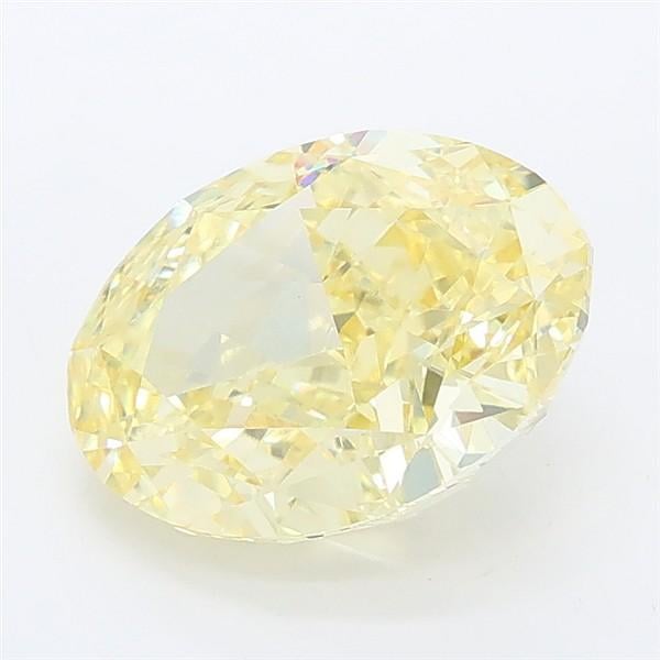 2.68 Ct. Fancy Intense Yellow Oval Lab Grown Diamond