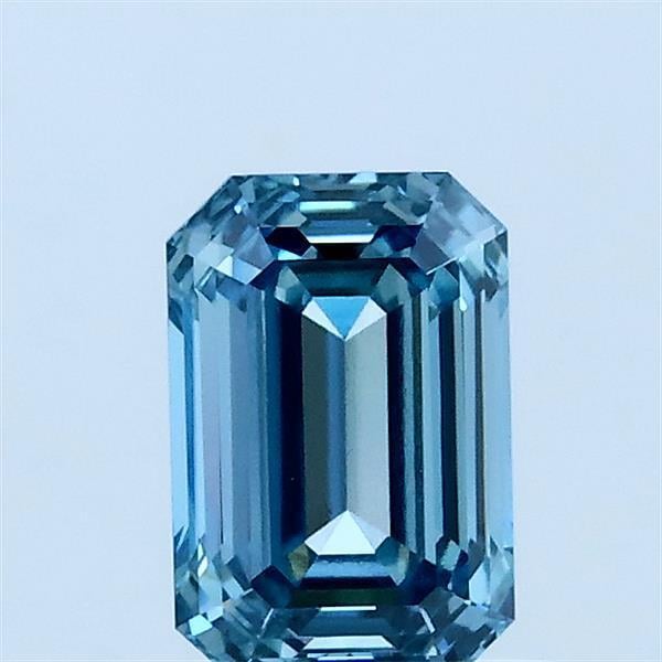 0.85 Ct. Fancy Blue Emerald Lab Grown Diamond