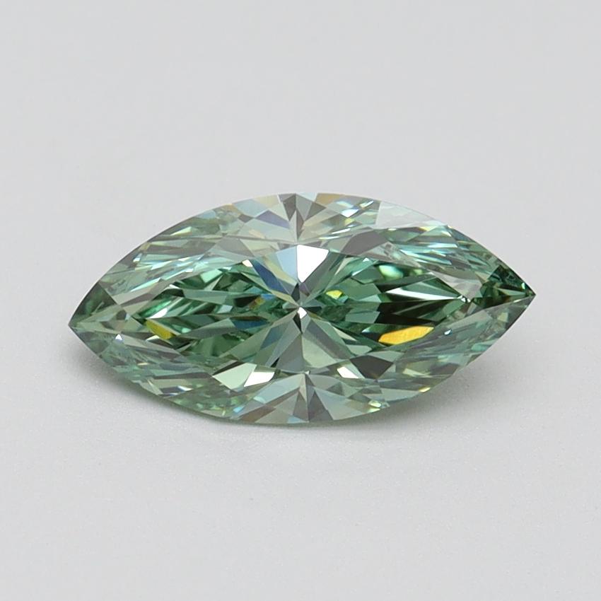 1.00 Ct. Fancy Vivid Green Marquise Lab Grown Diamond