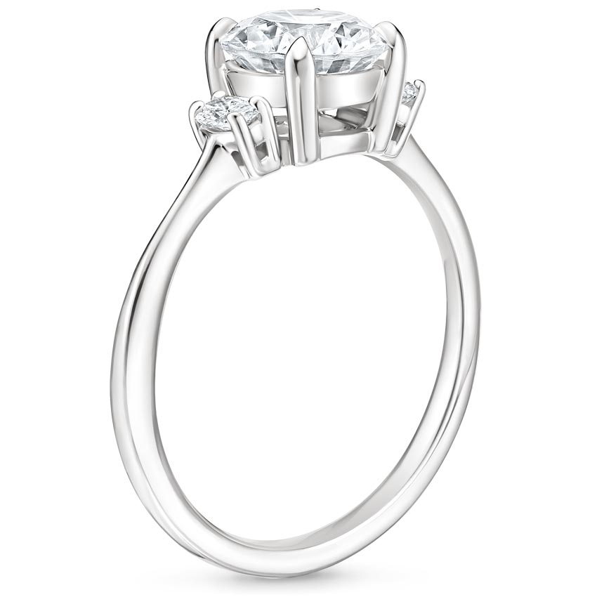 Platinum Sonata Diamond Ring, large side view