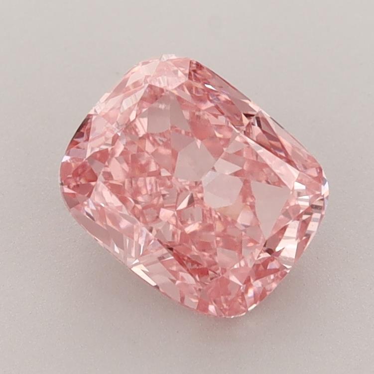 1.58 Ct. Fancy Vivid Pink Cushion Lab Grown Diamond