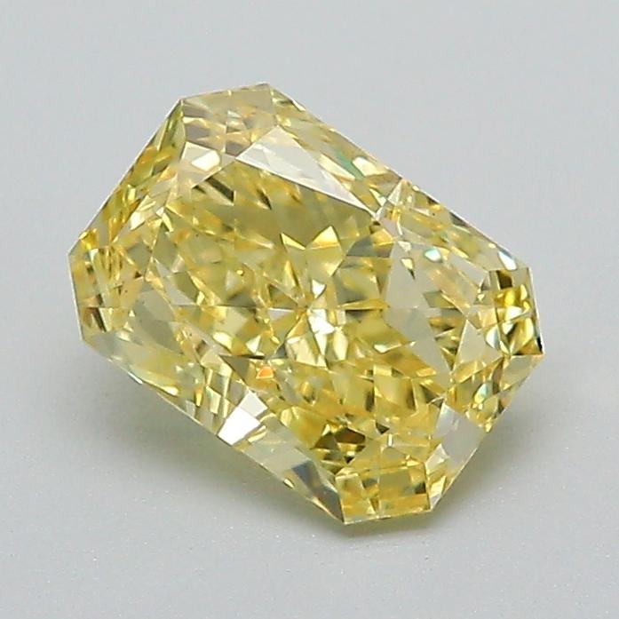 1.07 Ct. Fancy Vivid Yellow Radiant Lab Grown Diamond