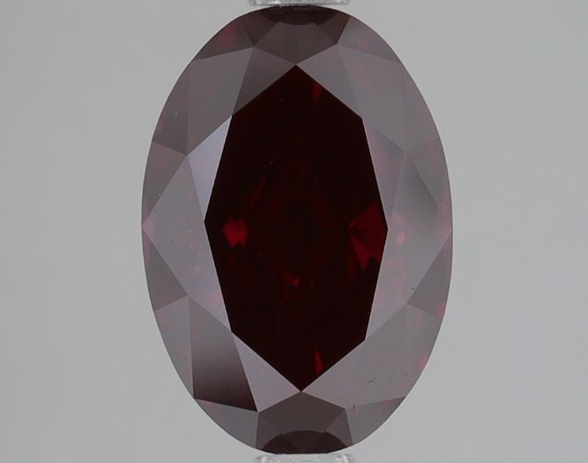 2.39 Ct. Fancy Deep Pink Oval Lab Grown Diamond