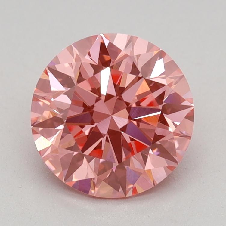 1.03 Ct. Fancy Vivid Pink Round Lab Grown Diamond