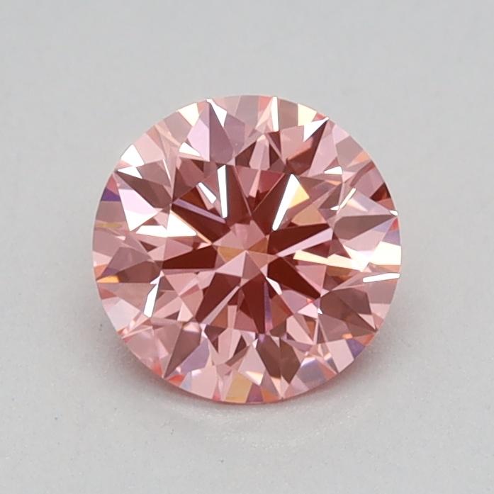 0.50 Ct. Fancy Vivid Pink Round Lab Grown Diamond