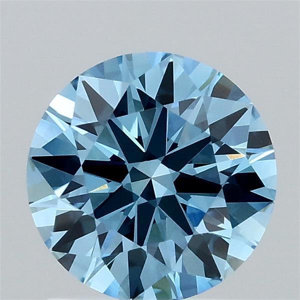 1.29 Ct. Fancy Vivid Blue Round Lab Grown Diamond