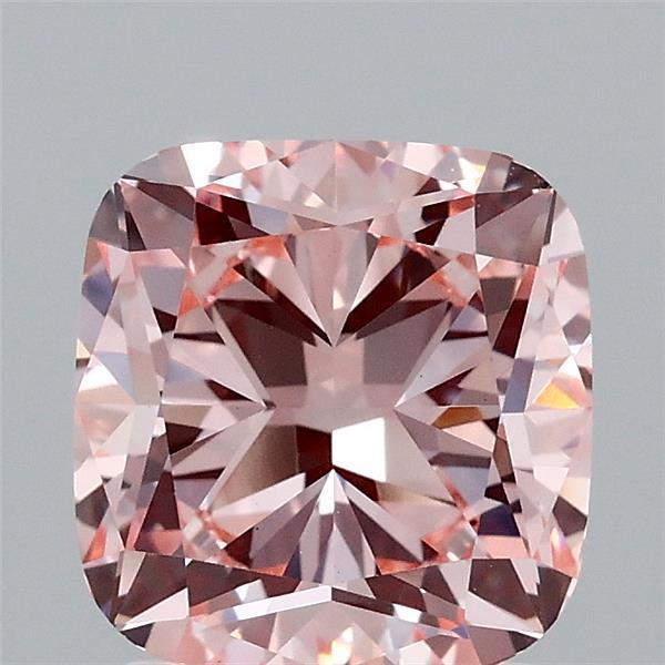 2.11 Ct. Fancy Intense Pink Cushion Lab Grown Diamond
