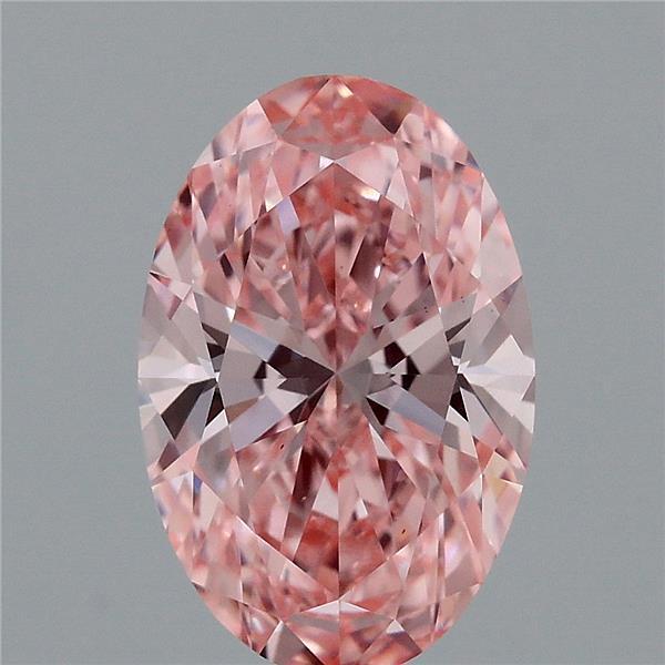 1.74 Ct. Fancy Vivid Pink Oval Lab Grown Diamond