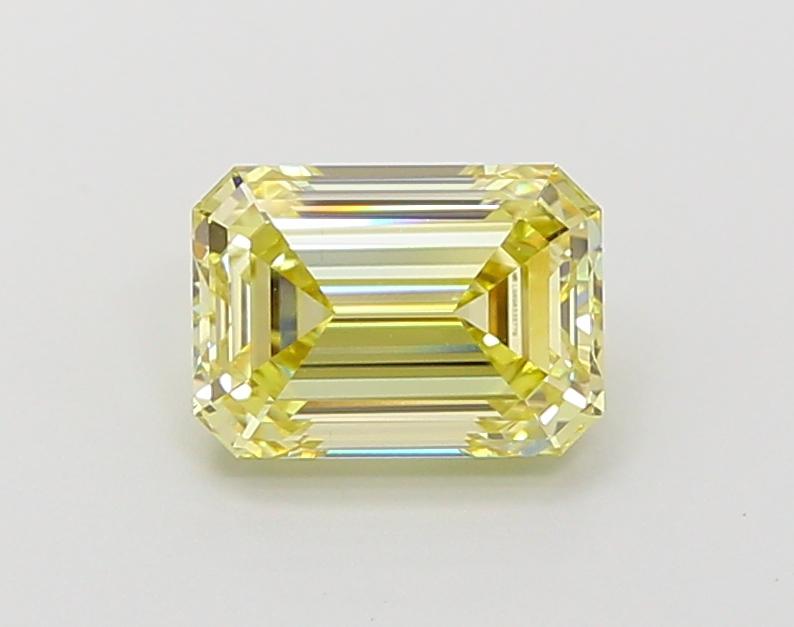 1.56 Ct. Fancy Yellow Emerald Lab Grown Diamond