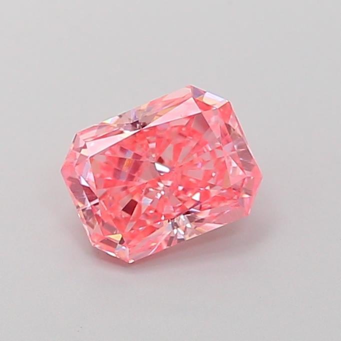1.00 Ct. Fancy Vivid Pink Radiant Lab Grown Diamond