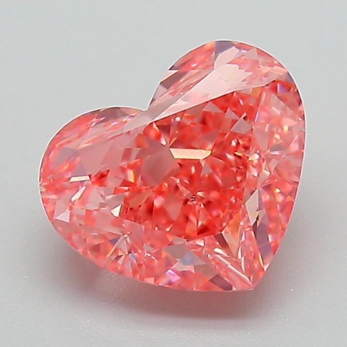 2.09 Ct. Fancy Vivid Pink Heart Lab Grown Diamond