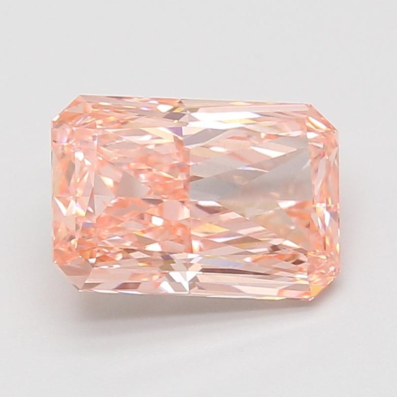 3.06 Ct. Fancy Vivid Pink Radiant Lab Grown Diamond