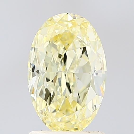 1.70 Ct. Fancy Light Yellow Oval Lab Grown Diamond