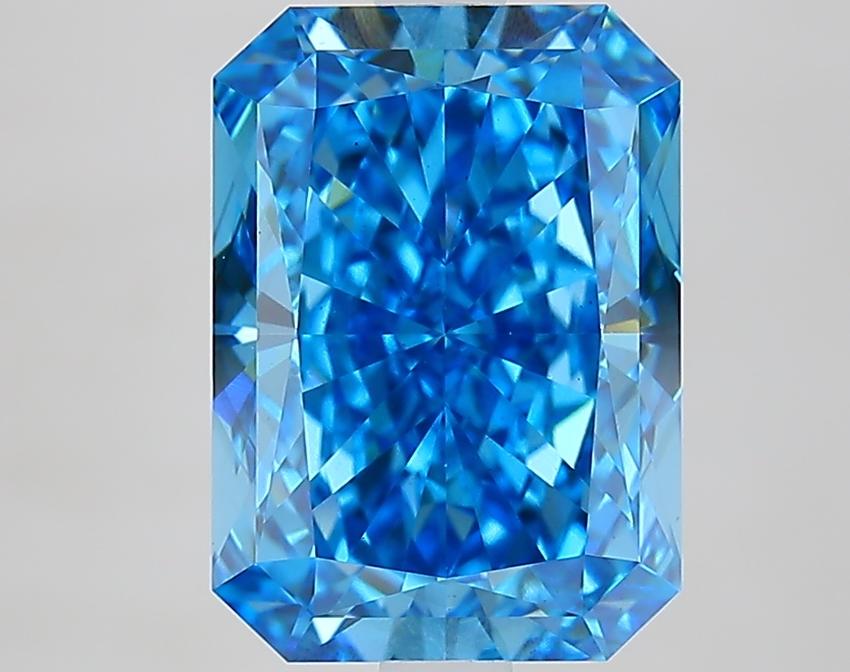 4.01 Ct. Fancy Vivid Blue Radiant Lab Grown Diamond