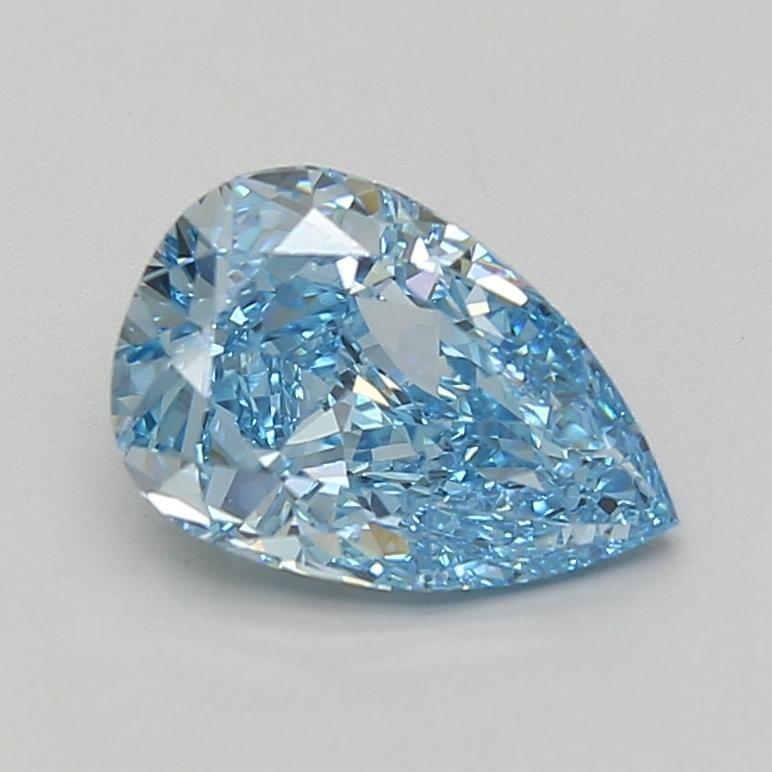 2.08 Ct. Fancy Vivid Blue Pear Lab Grown Diamond
