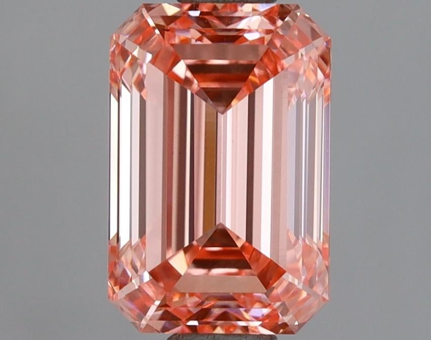 1.85 Ct. Fancy Vivid  Pink Emerald Lab Grown Diamond