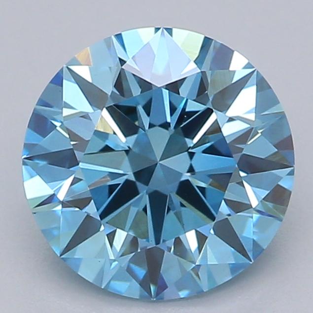 1.04 Ct. Fancy Vivid Blue Round Lab Grown Diamond