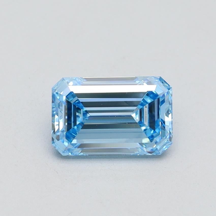 1.08 Ct. Fancy Intense Blue Emerald Lab Grown Diamond