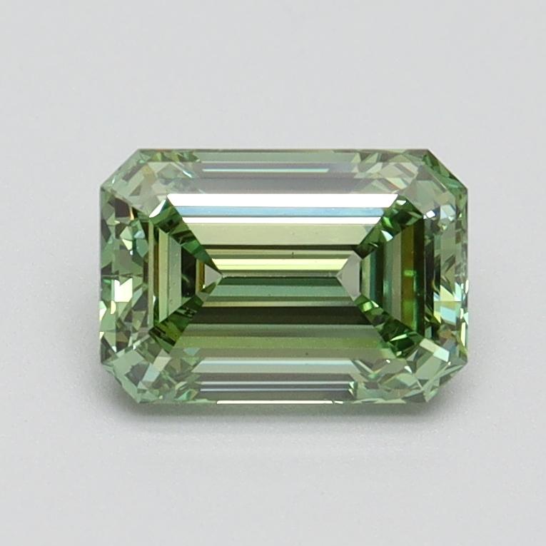 1.02 Ct. Fancy Vivid Pacific Green Emerald Lab Grown Diamond