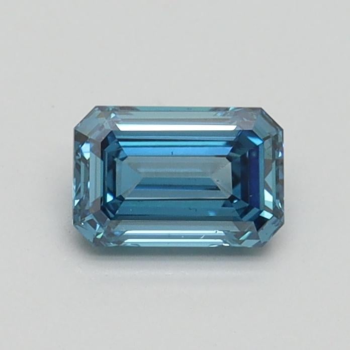 0.50 Ct. Fancy Vivid Blue Emerald Lab Grown Diamond
