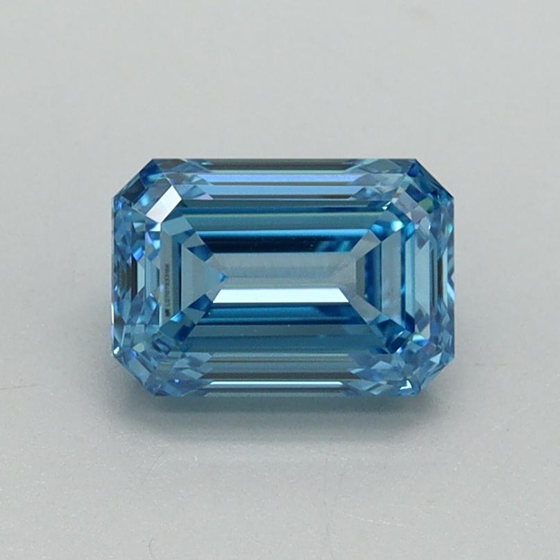 1.01 Ct. Fancy Vivid Blue Emerald Lab Grown Diamond